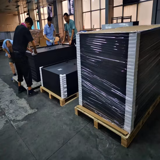 Panneau solaire à haute efficacité Silicium polycristallin 330W 340W 350W 410W 460W Tous les panneaux solaires noirs pour l'électricité domestique
