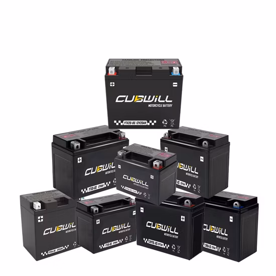 Batteries de batterie de moteur au plomb scellées au gel VRLA MF SLA OEM et ODM pour la plupart des motos (YTZ5S-BS)