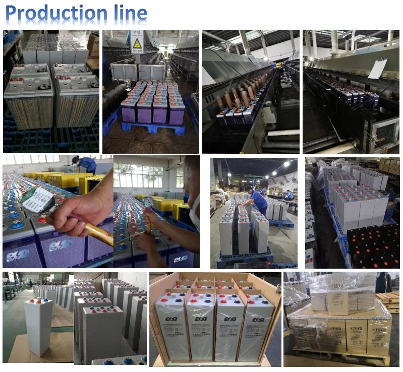 Esg Long Life Storage Deep Cycle VRLA 2V 1000ah 1500ah 2000ah 3000ah Gel Opzv Tubular Lead Acid Solar Battery