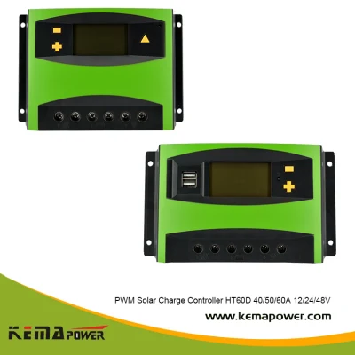 Régulateur de contrôleur de chargeur solaire PWM de bonne qualité Ht60d avec LED