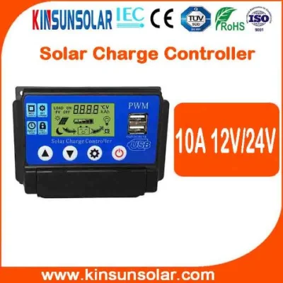 Contrôleur de charge solaire PWM USB 12V 10A/ 20A