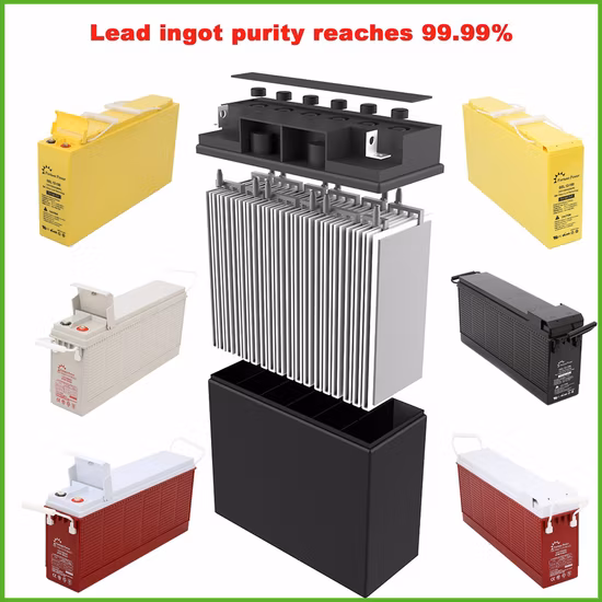 Batterie de haute qualité 12V150ah Gel à cycle profond / borne avant